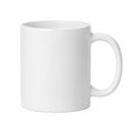 Kaffeetasse 330 ml Keramik Weiß - glasiert mit Henkel